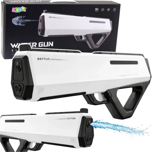Pistola ad acqua elettrica Battle Pro bianca 12 m, 400 ml