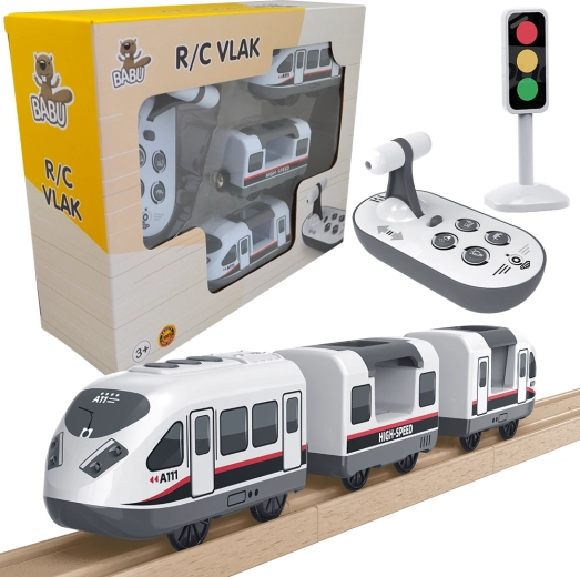 BABU treno RC con effetti sonori e luminosi