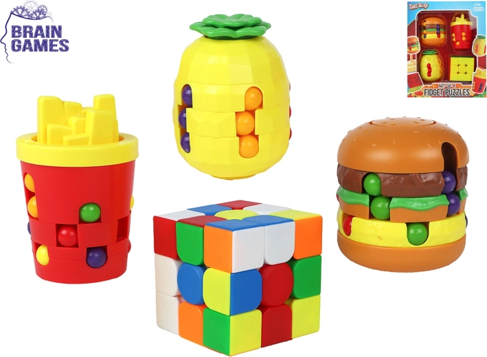 Puzzle a forma di alimenti Brain Games - 4 pezzi