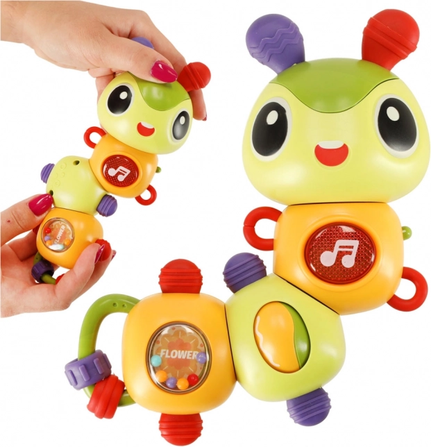 Bruco musicale elettronico con luci