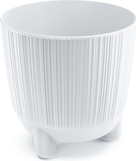 Vaso per piante con piedini RYFO, bianco, diametro 14,5 cm