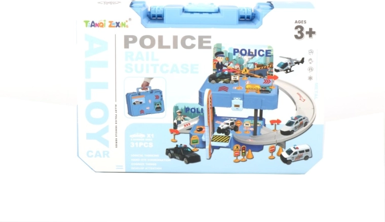 Set gioco della polizia in valigetta