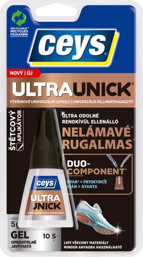 Colla istantanea ULTRAUNICK gel con pennellino 5 g