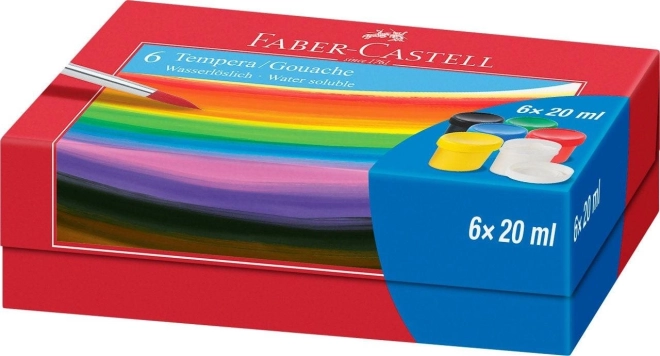 Colori a tempera Faber-Castell 6x20ml