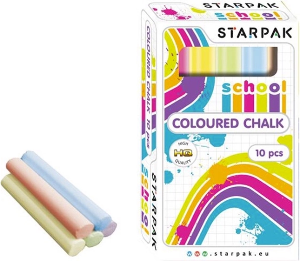Gessetti scolastici colorati STARPAK – set sottile