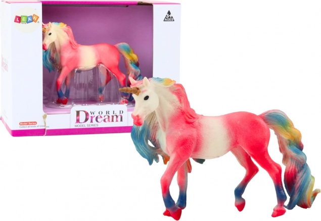 Figura da collezione grande unicorno rosa 11 cm