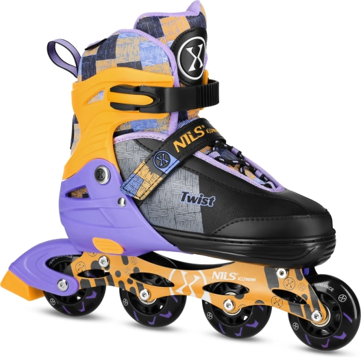 Pattini a rotelle NILS Extreme NA13810 gialli – S (31-34)