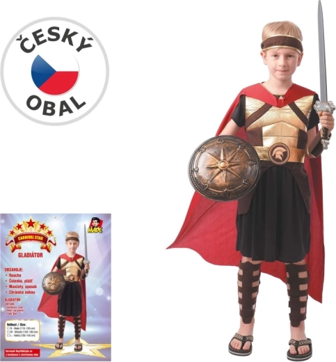 Costume di carnevale da gladiatore per bambini 110–120 cm
