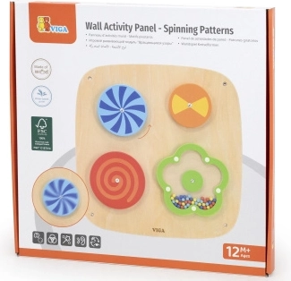 Gioco da parete in legno con cerchi