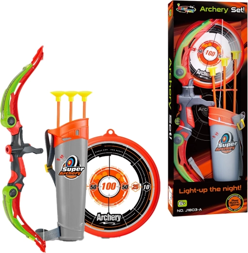 Set di tiro con l’arco luminoso per il buio Night Striker