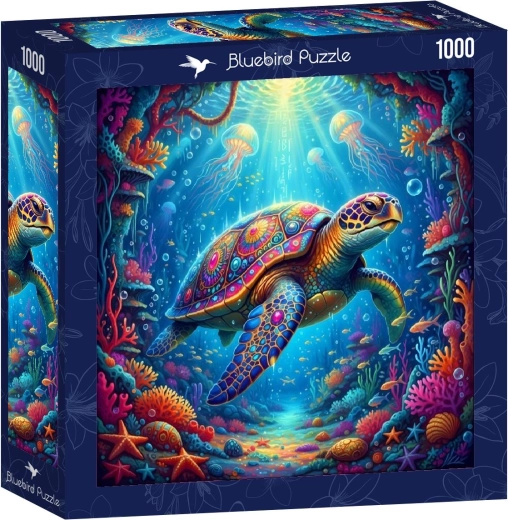Bluebird puzzle quadrato tartaruga marina 1000 pezzi