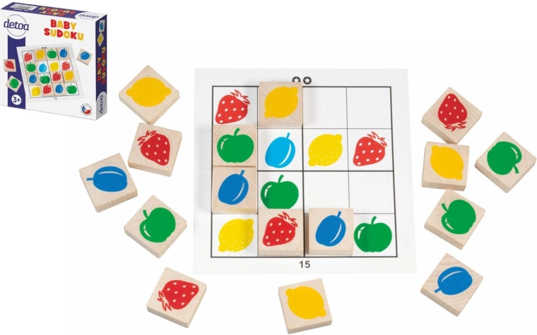 Sudoku per bambini con tessere di legno