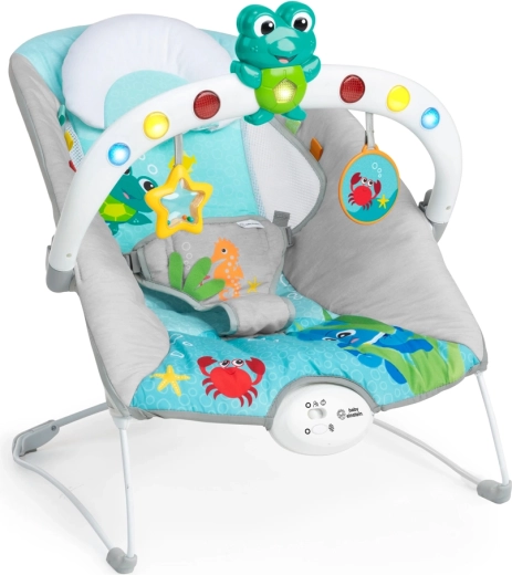 Sdraietta musicale vibrante con luci Kick to It Neptune BABY EINSTEIN