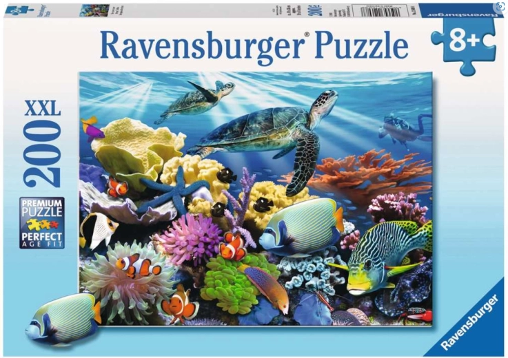 Puzzle Ravensburger Vita nell'oceano XXL da 200 pezzi