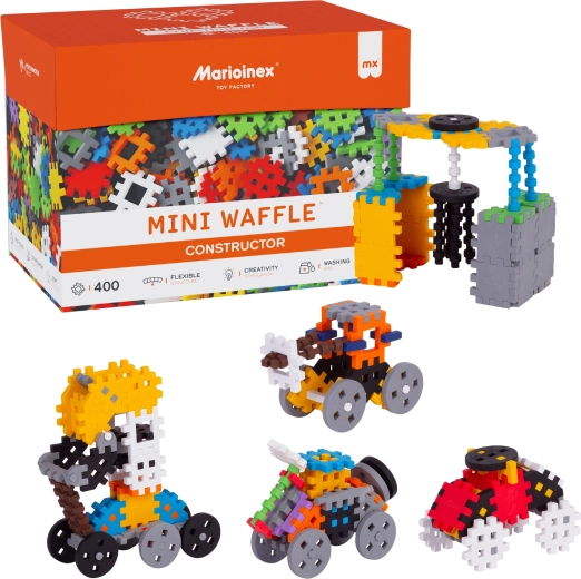 Set di costruzioni MINI WAFFLE Constructor 400 pezzi MARIOINEX
