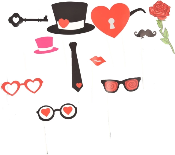 Mix foto party – accessori per photobooth (12 pz)