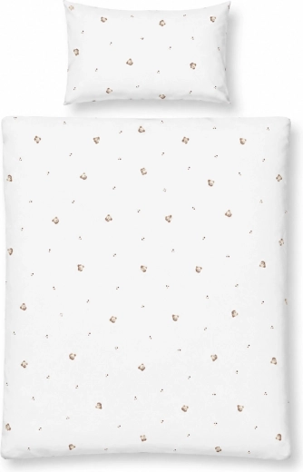 Babymatex biancheria da letto in jersey impermeabile per lettino orsetto 100 × 135 cm, 40 × 60 cm