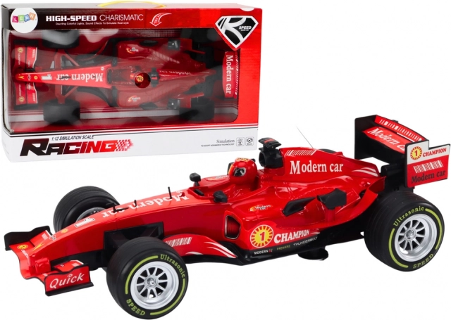 Auto da corsa rosso 1:12 con suoni e luci