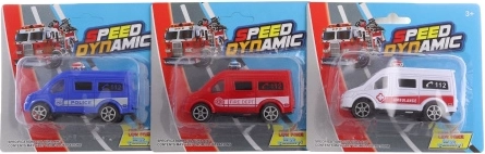 macchinina di plastica su blister 10 cm