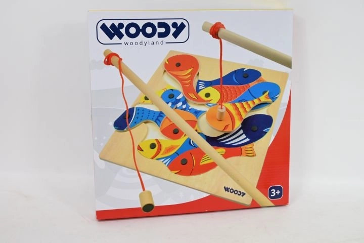 Gioco magnetico Woodyland Pesciolini con canna da pesca