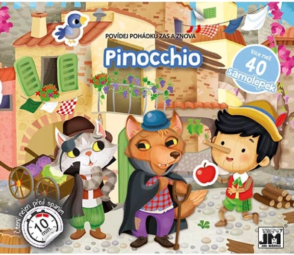 Racconta la fiaba di Pinocchio – libro interattivo con adesivi