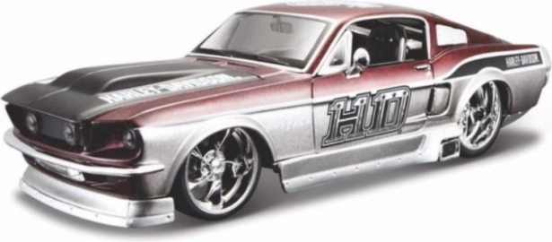 Modello di auto da collezione FORD MUSTANG GT 1967 1:24 – licenza HARLEY-DAVIDSON
