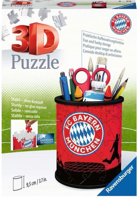 RAVENSBURGER puzzle 3D portapenne: FC Bayern Monaco 54 pezzi