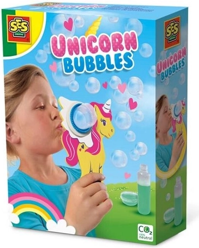 SES Creative bolle di sapone unicorno con ricarica da 200 ml