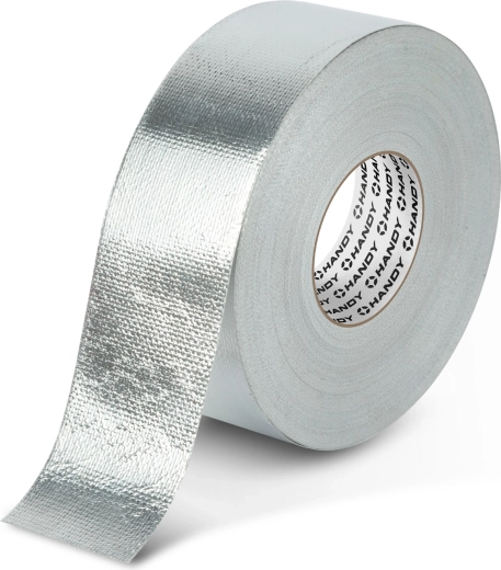 Nastro adesivo in alluminio con fibra di vetro 50 m x 50 mm