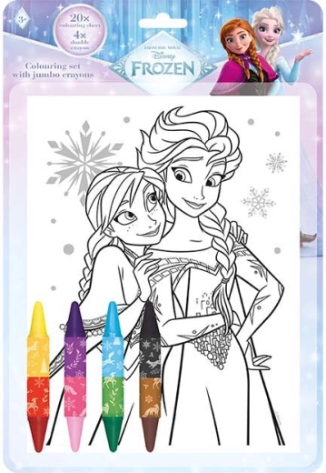 Set da colorare con pastelli a cera a doppia punta Frozen – Il Regno di Ghiaccio