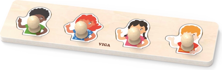 Viga primo puzzle a incastro con impugnature – tonalità della pelle