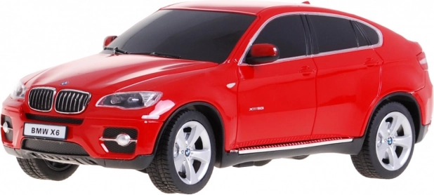 BMW X6 rosso modello RASTAR 1:24 SUV radiocomandato + telecomando