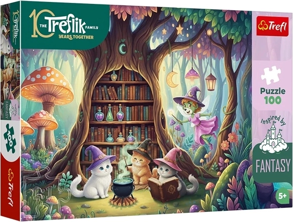 Puzzle da 100 pezzi Inspired By Fantasy – gattini magici