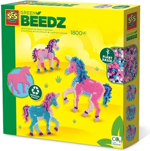 SES Creative Green Beedz perline da stirare – unicorno