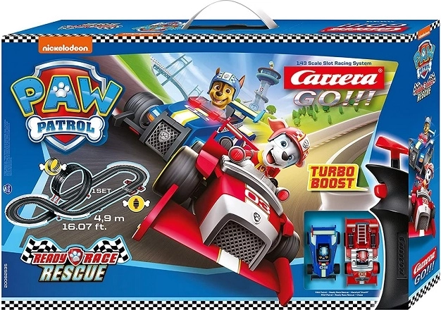 pista elettrica Carrera GO Paw Patrol 4,9 m con loop e contagiri