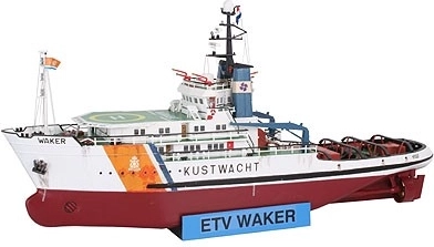 Modello in plastica della nave Kustwacht Waker 1:200