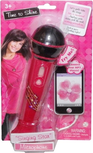 Microfono rosa per bambini con luci e musica