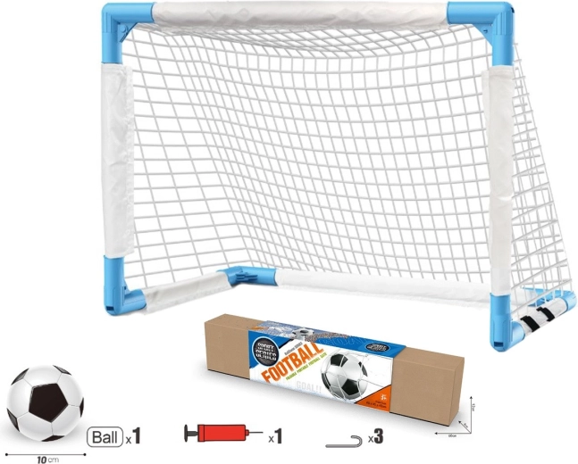 Porta da calcio per bambini con pallone e pompa