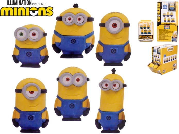Gomma cancellabile Minions – set di figurine da collezione, 30 pz