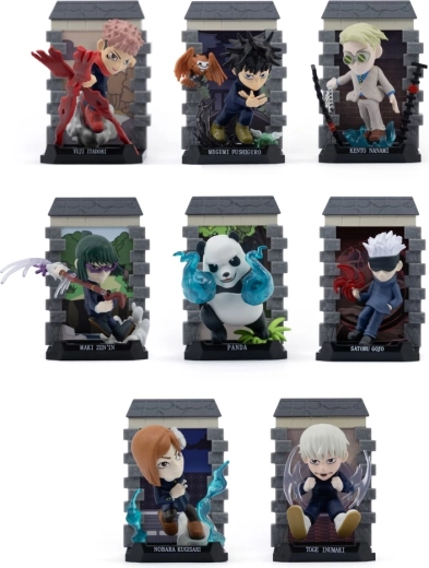 Capsula misteriosa Jujutsu Kaisen – figurina da collezione con accessori