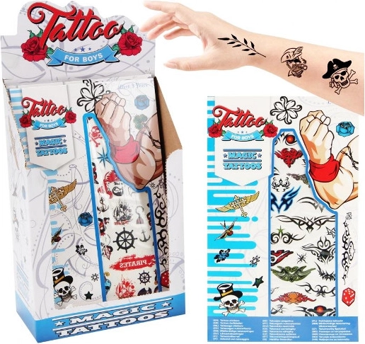 Tatuaggi per bambini per ragazzi – set da 80 pezzi