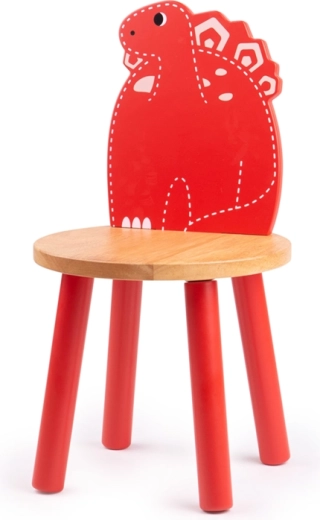 Sedia in legno per bambini Stegosaurus Tidlo