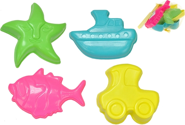 Set di formine di plastica per sabbia (4 pezzi)