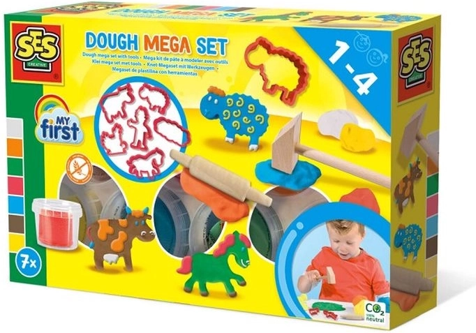 SES Creative My First mega set di plastilina con strumenti