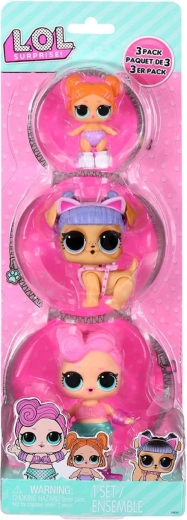 L.O.L. Surprise! confezione da 3 – Bambola, Animaletto e Bebè