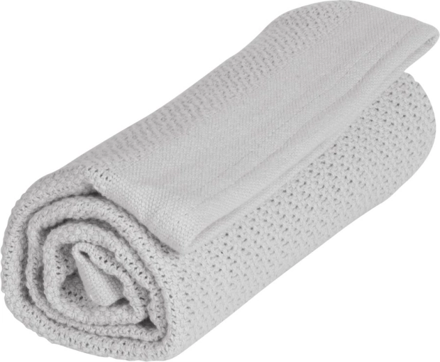 Coperta Vinter & Bloom Soft Grid Organic dove grey