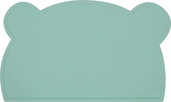 Sottopiatto in silicone FreeON Orsacchiotto verde