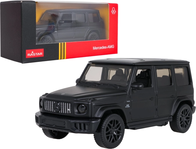 Modello in metallo Mercedes-AMG G63 Rastar in scala 1:43, nero