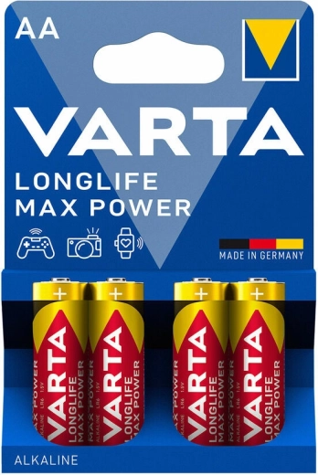 Varta Longlife Max Power batterie alcaline AA, 4 pz