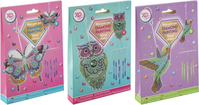 Pittura con diamanti – campanello a vento colibrì GRAFIX